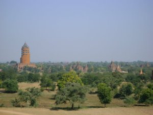 The Bagan Viewing Tower and temples